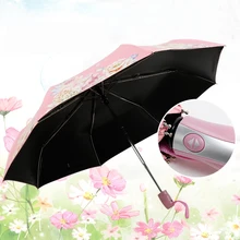 

Fully Automatic Anti-UV Flower Umbrellas Rain Women Gift Elegant Windproof Sun Folding Umbrellas Ladies Parasol Man Guarda Chuva