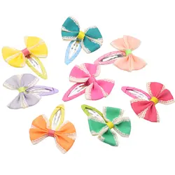 Разноцветная, детская галстук бабочка BB шпильки обувь для девочек бантом заколки для волос аксессуары для волос принцессы Детские Заколки