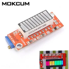 V3.2 индикатор емкости батареи Модуль красочный тестер уровня батареи индикатор 10 светодиодный дисплей Счетчик электроэнергии тестер батареи