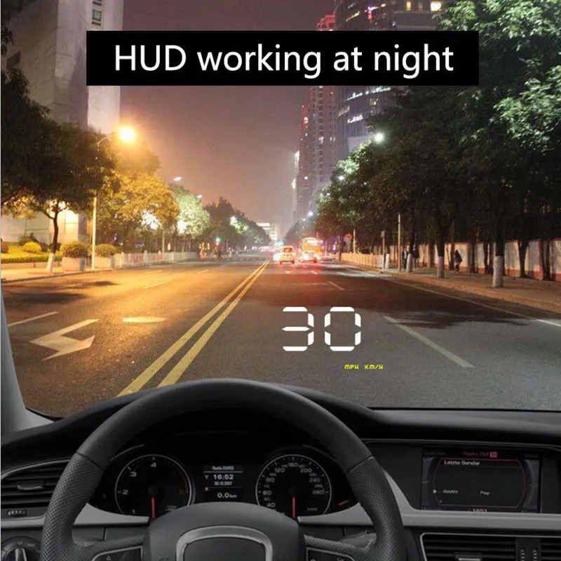 Цифровой Автомобильный спидометр 3 5 &quotA1000 HUD Дисплей лобовое стекло проектор