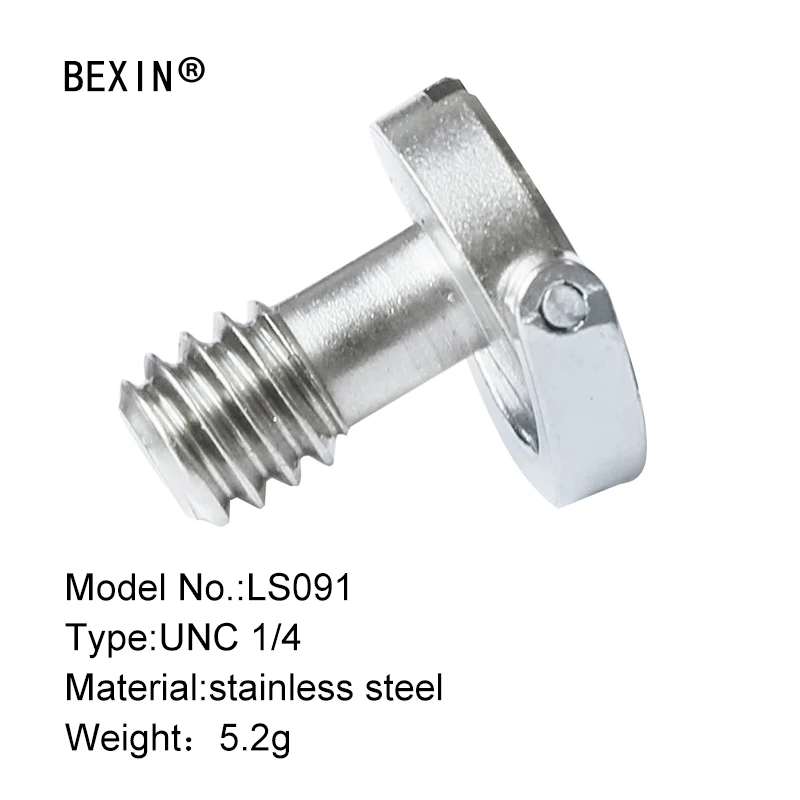 

BEXIN quick release plate camera 1/4 "d-ring safely camera screw stainless steel material customizable size 5pcs