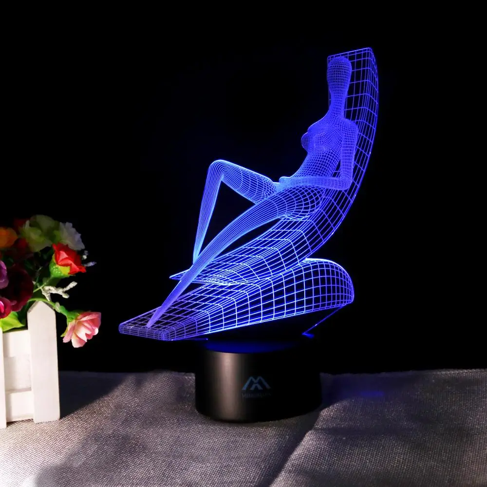 Flower Vase Book Light Novelty Lighting Birthday Party Gift Book Light Rechargeable 3D Lamp Illusion 7 Colors Touch Switch (2)