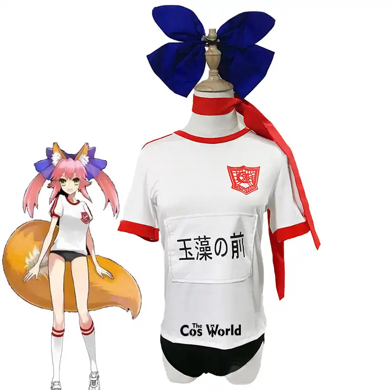 Fgo Fate Grand Order Tamamo No Mae Gym Suit Sports Wear Tops Shorts Uniform Outfit Anime Cosplay Costumes Game Costumes Aliexpress