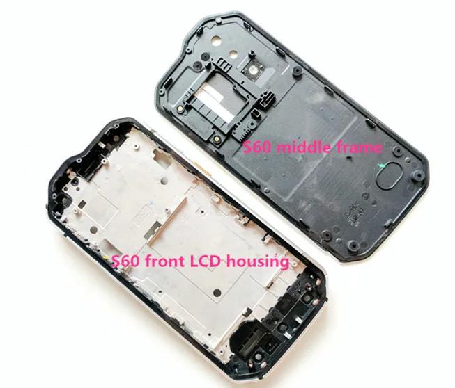 

Original Axisinternational For 4.7" Caterpillar CAT S60 Front bezel frame housing and Middle frame Housing Black free shipping