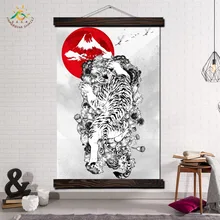 Японская Домохозяйка и Сын Современные Wall Art Принт Поп-Арт Картина И Плакат Кадр Прокрутки