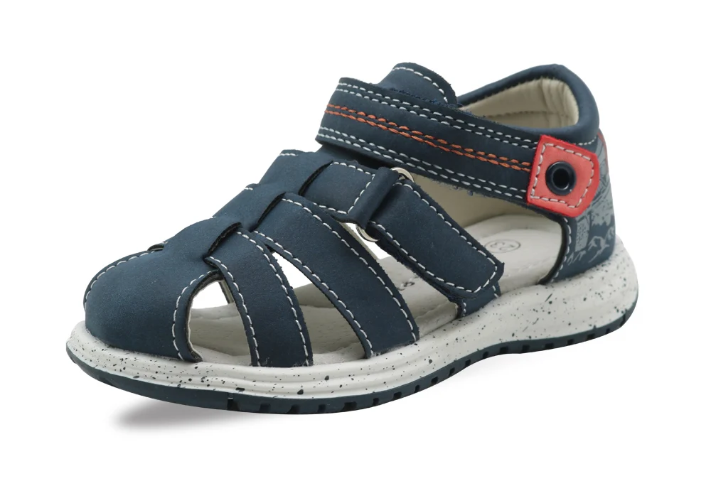 Apakowa/летние сандалии на плоской подошве для маленьких мальчиков; модные сандалии-гладиаторы на липучке для маленьких мальчиков; детская обувь с супинатором