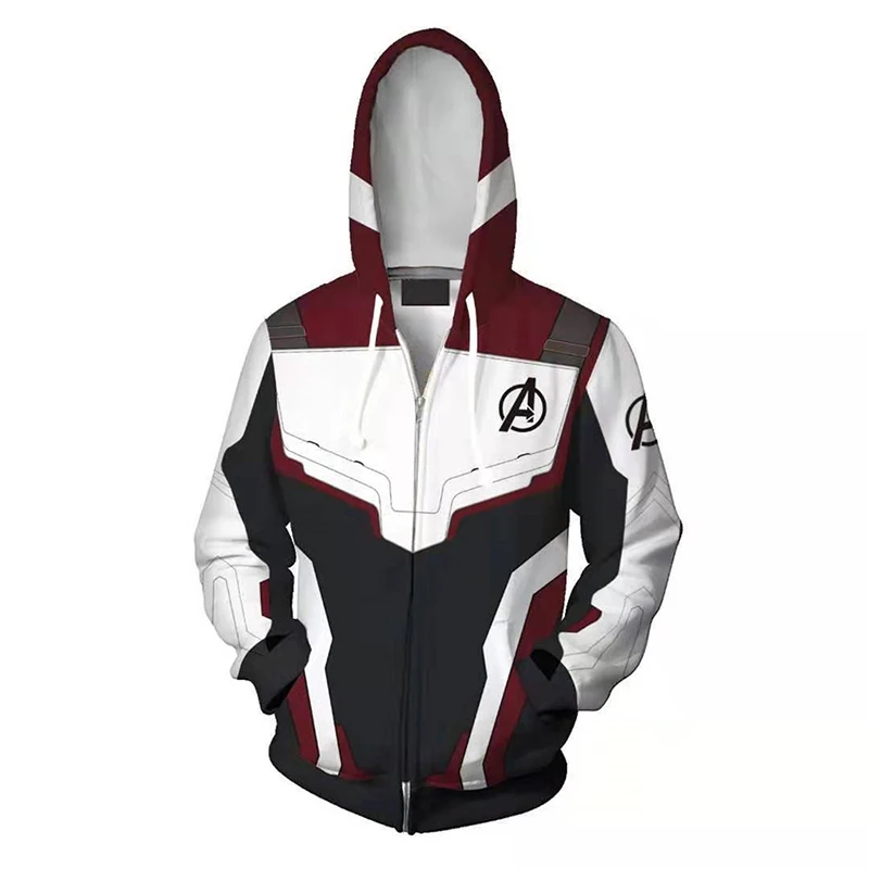 Avengers Endgame Quantum Realm Sweatshirt Jacket Advanced Tech Hoodie Cosplay mascot Costumes superhero Iron Man Hoodies suit
