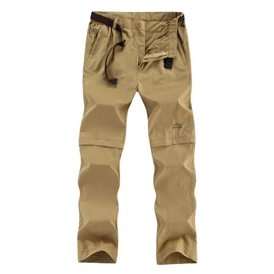 NaranjaSabor новые мужские летние съемные быстросохнущие брюки Карго повседневные мужские дышащие армейские военные короткие брюки размера плюс 6XL - Цвет: Khaki