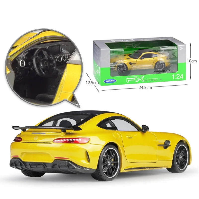 1:24 Welly Benz AMG GT R литая модель автомобиля