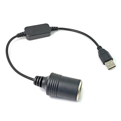 Конвертер адаптер проводной контроллер USB порт на 12 В розетка для автомобильного прикуривателя Женский Шнур питания для Xiaomi power Bank Автомобильный видеорегистратор