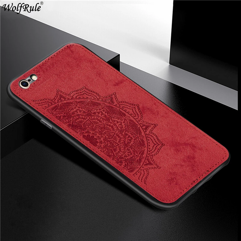 For iphone 6S XS Case Funda Magnetic Fashion Fabric Cloth 6 7 8 Phone Cover X XR Max Cases | Мобильные телефоны и