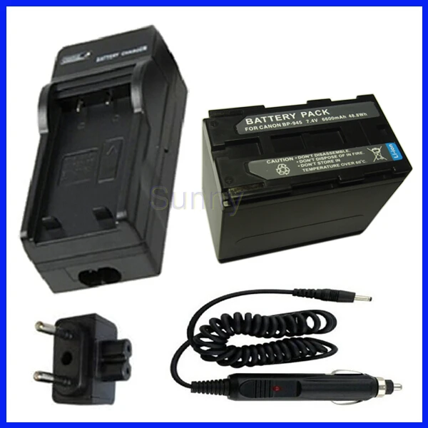 

BP-945 Battery + Charger for Canon GL1, GL2, XH A1, XH G1, G1S, XL H1, H1A, XL H1S, XL1, XL1S, XL2, XHA1,XLH1S MiniDV Camcorder