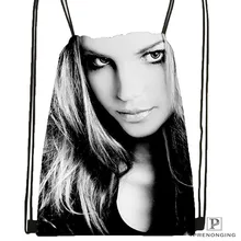 Custom britney-spears-chica-con походная сумка на шнурке Cute Daypack Kids Satchel(черная спинка) 31x40 cm#20180611-02-71