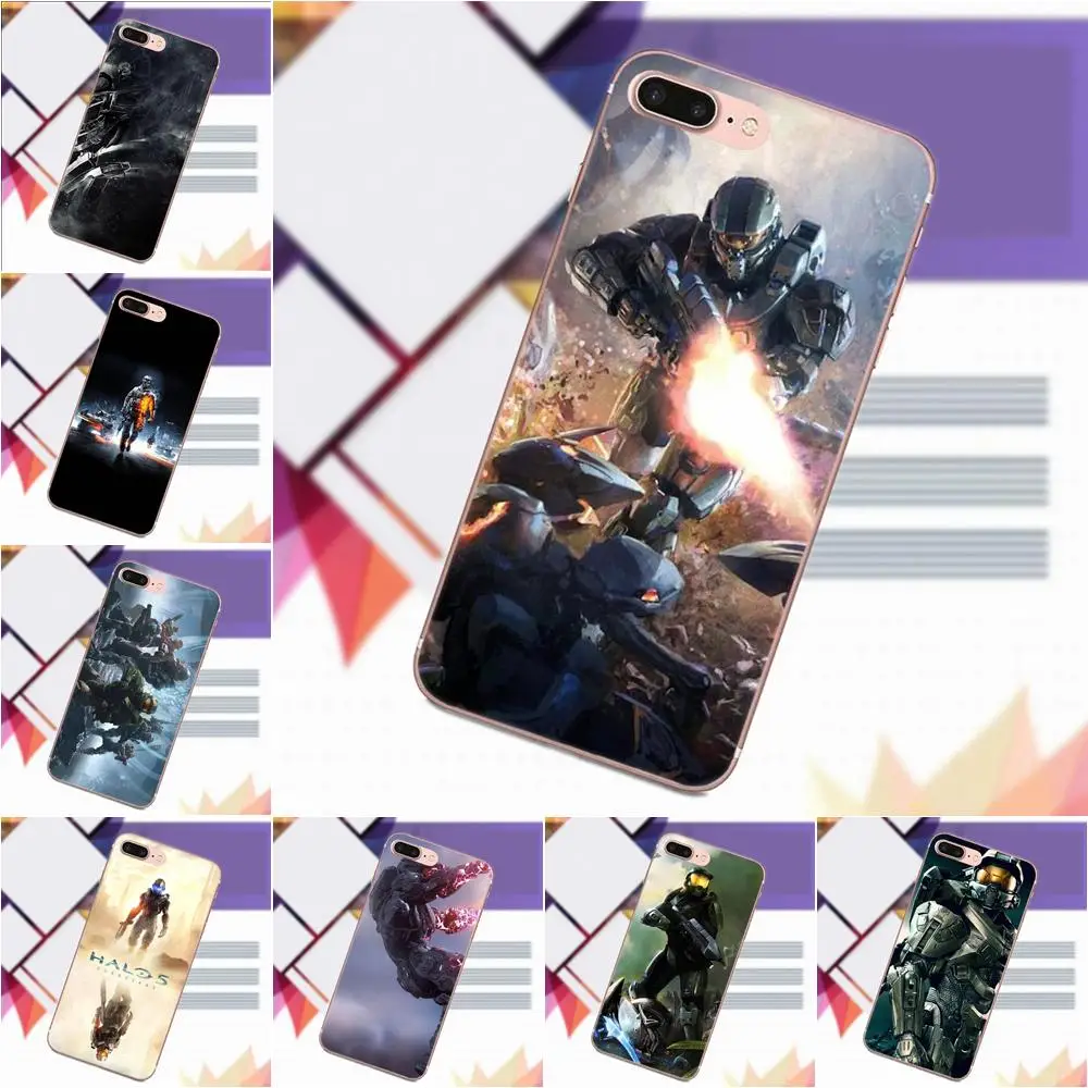 

Vvcqod TPU Hotsales Hot Halo 5 Guardians For iPhone 4 4S 5 5C 5S SE 6 6S 7 8 Plus X For Moto G G2 G3