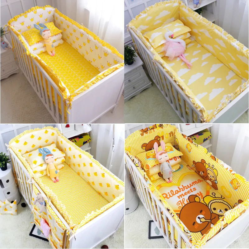 Dropshipping 6PC 100%Cotton Baby Crib Bumpers Bedding Cartoon Baby Bedding Sets Bed Safety Baby Fence Bed Sheets Newborn Bumper Dropshipping 6PC 100%Cotton Baby Crib Bumpers Bedding Cartoon Baby Bedding Sets Bed Safety Baby Fence Bed Sheets Newborn Bumper