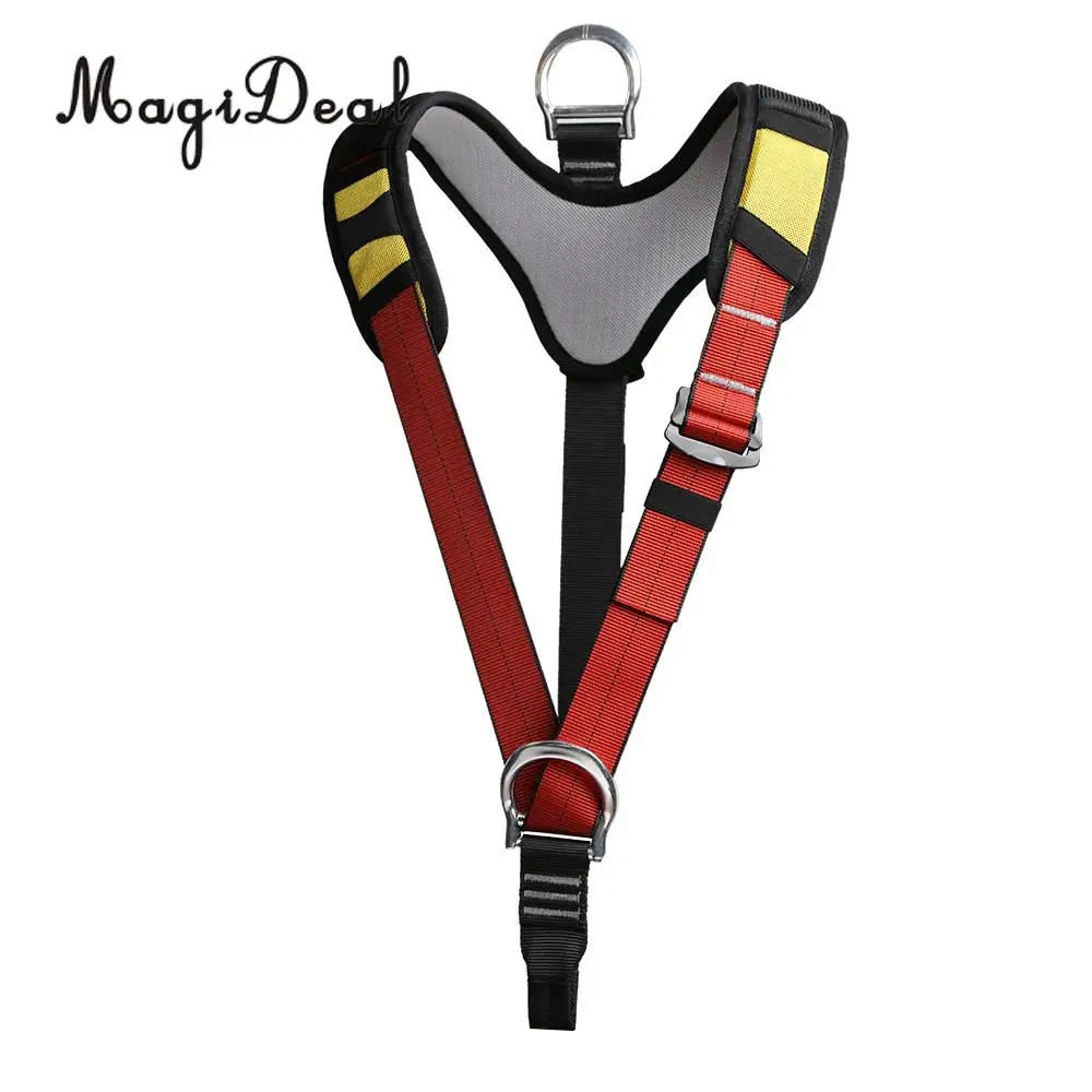 Adjustable Rock Climbing Arborist Shoulder Strap Chest Sit Harness Sling Belt for Camping Mountaineer Carving Climbing Equip