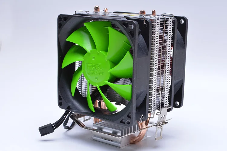 CPU cooler CPU Fan CPU radiator Pure aluminum double heat pipe double