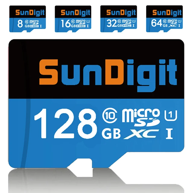 Original Brand SunDigit Micro SD Card 128GB 64GB SDXC Class10 UHS I