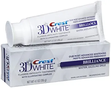 Crest 3d White Brilliance Enamel Safe Teeth Whitening Toothpaste Mesmerizing Mint Flavor 4 1 Oz Crest 3d White Brilliance Crest 3d White3d White Aliexpress