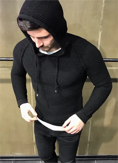 M-2XL осень Для мужчин свитер 2018 Новое поступление Повседневный пуловер Для мужчин осень круглый шеи отверстие Шапки качество трикотажные