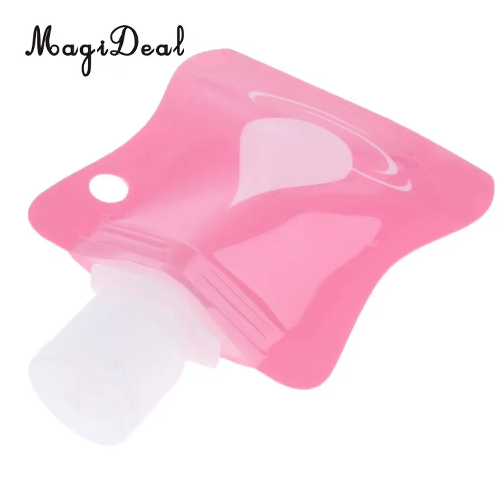 3pcs Refillable Empty Squeeze Pouch Shampoo Cleaner Shower Gel  Body Lotion Squeezable Bag Bottle