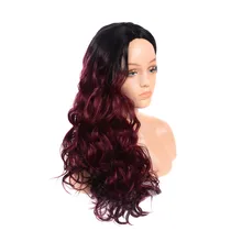 Али Нова синтетические волосы Омбре передние волосы на кружеве парик с Омбре волосы парики длинные волнистые волосы парик с Омбре парики