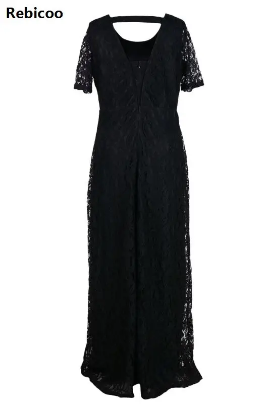 XL-9XL модные длинные элегантные кружевные платья больших размеров женские летние винтажные вечерние платья супер размера плюс сексуальные вечерние платья