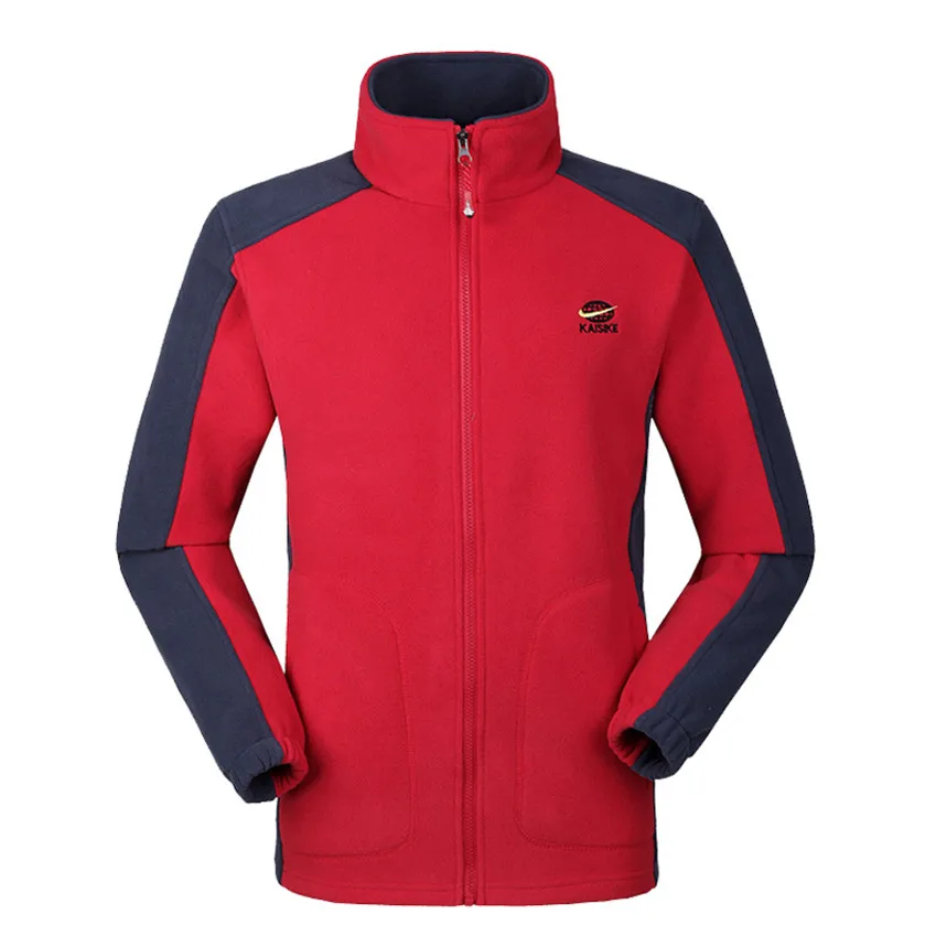 Mountainskin для мужчин и женщин весна осень флис походные Куртки Спорт на открытом воздухе Кемпинг Треккинг Альпинизм термо бренд пальто VA486 - Цвет: Men Red