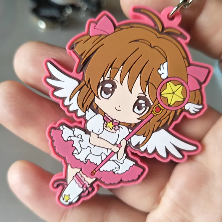 8 см карта Captor SAKURA мультфильм аниме-брелок для ключей пвх фигурный брелок игрушка брелок подарок на день рождения Новые брелки