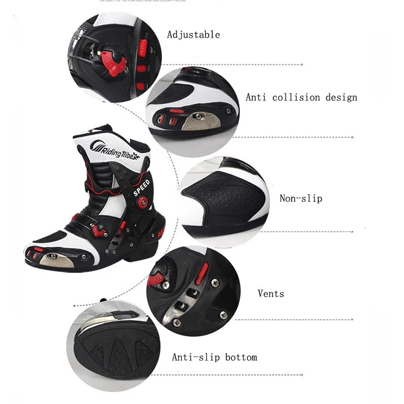 Мужские мотоциклетные ботинки обувь для скоростных и дорожных гонок|moto shoes|racing