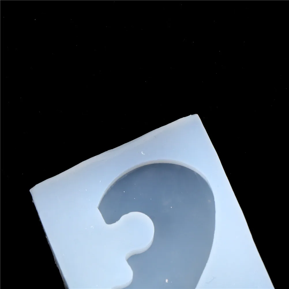Силиконовая Гибкая форма в форме сердца для левого правого сердца для украшения торта, украшения из полимерной глины, 2 шт./набор