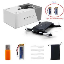 3 шт. батареи! JJRC H37 удержание высоты с HD камерой селфи Elfie складной передача изображения от первого лица Радиоуправляемый Дрон управление через телефон по WiFi