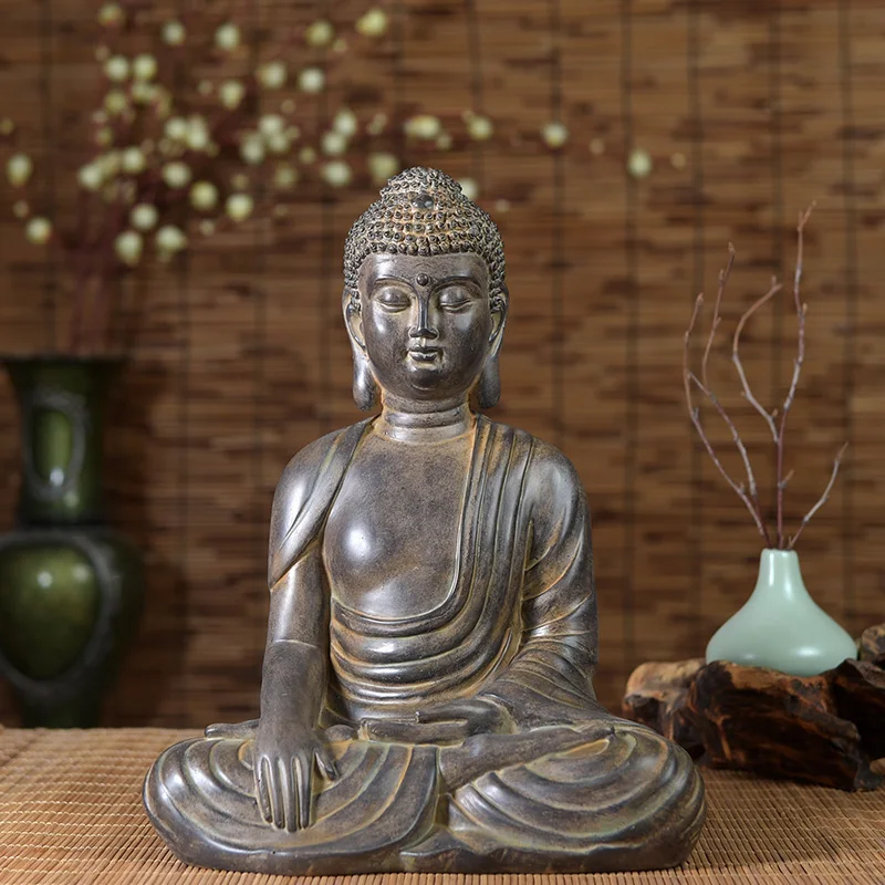 30CM Wholesale Buddha figure HOME family efficacious Protection