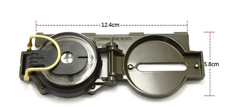 Наружные компасы для похода алюминиевый указатель Портативный Прецизионный солдат компас ручной тип