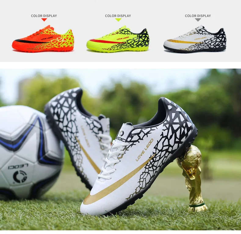 LEOCI/мужские футбольные бутсы; футбольные бутсы для мальчиков; жесткая футбольная обувь для тренировок; Размеры 33-44