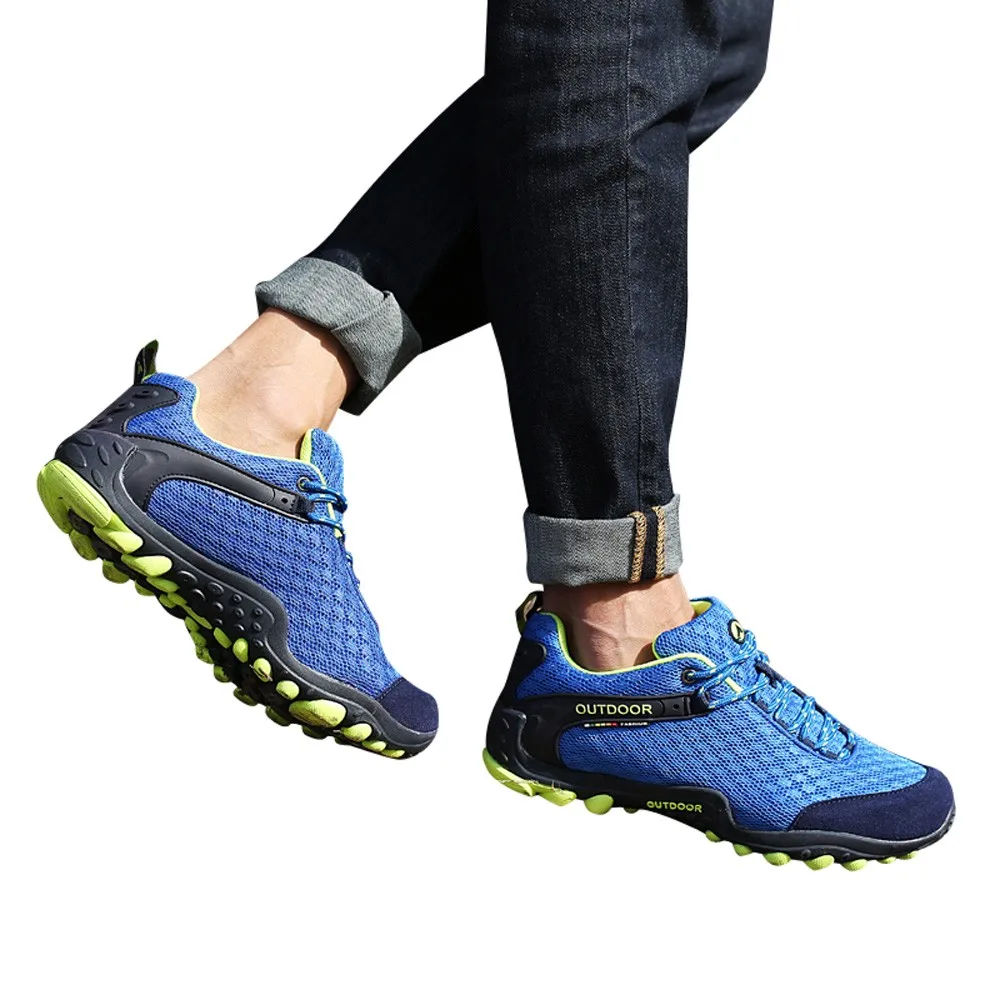 Klv Весна походная обувь мужская Нескользящая прогулочная Уличная обувь для отдыха и путешествий по бездорожью 2019 повседневные кроссовки
