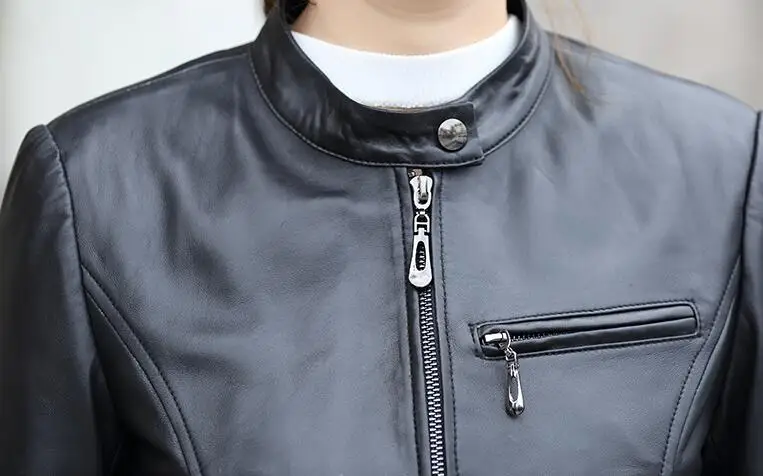 3xl Pu Col Court Noir Mince Veste Femmes Nouvelle Mode Chaude automne M Printemps Support Occasionnel 2019 dROdPq