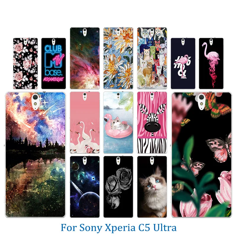 Для Sony Xperia C5 Ultra/Dual E5553 E5506 E5533 Мягкий силиконовый чехол с рисунком лошади для