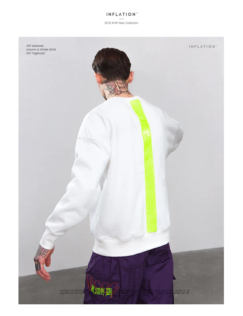 Флуоресцентные зеленые толстовки в Вертикальную Полоску для мужчин/женщин, Повседневный пуловер, уличная одежда в стиле хип-хоп, мужской Свэг Свитшот 8789W