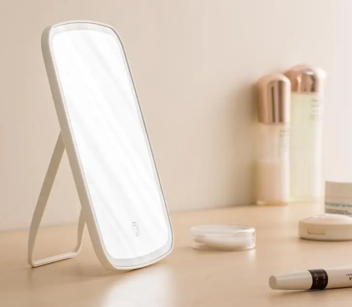 Beste Xiaomi Mijia Make Up spiegel led licht draagbare vouwen licht spiegel slaapzaal thuis desktop draagbare spiegel Smart product