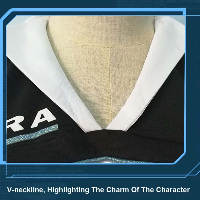Coshome Game Detroit Become Human Kara Cosplay Costume Code AX400 Agent Outfit Girls Cute Dress Halloween Carnival Uniforms (8)