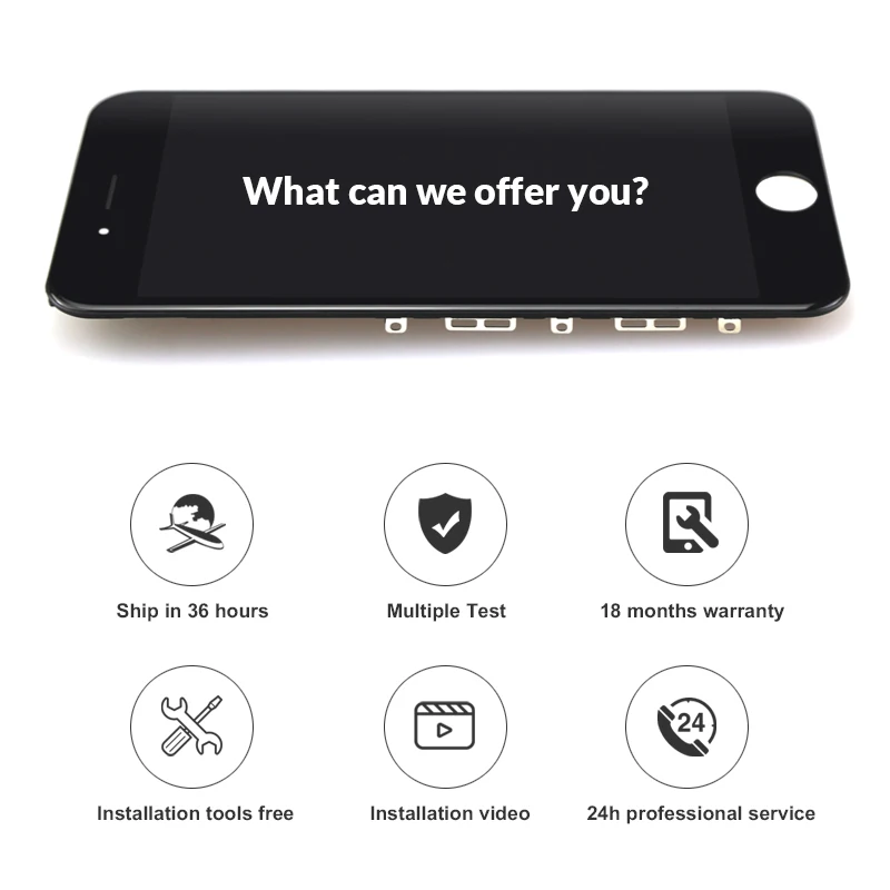 US $162.49 5pcs For iphone 8 plus LCD OEM Quality Display 100 Digitizer with Touch Screen Assembly Replacement Patanlla Parts