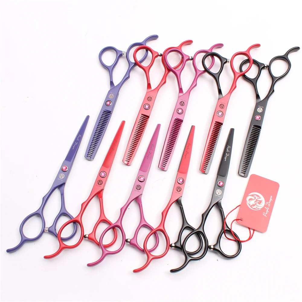 Z8001 5.5&quot Japan Purple Dragon Pro Hairdressing Clippers Cutting Shears Thinning Scissors Human Hair Left-Hand | Красота и