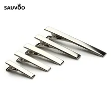 20 шт./лот, 30 Вт, 40 мм/45 мм/55 мм воздушная труба зажимы один зубец аллигатора заколка для волос с зубами пустые установка набор «сделай сам» для Заколки для волос для изготовления ювелирных изделий, база