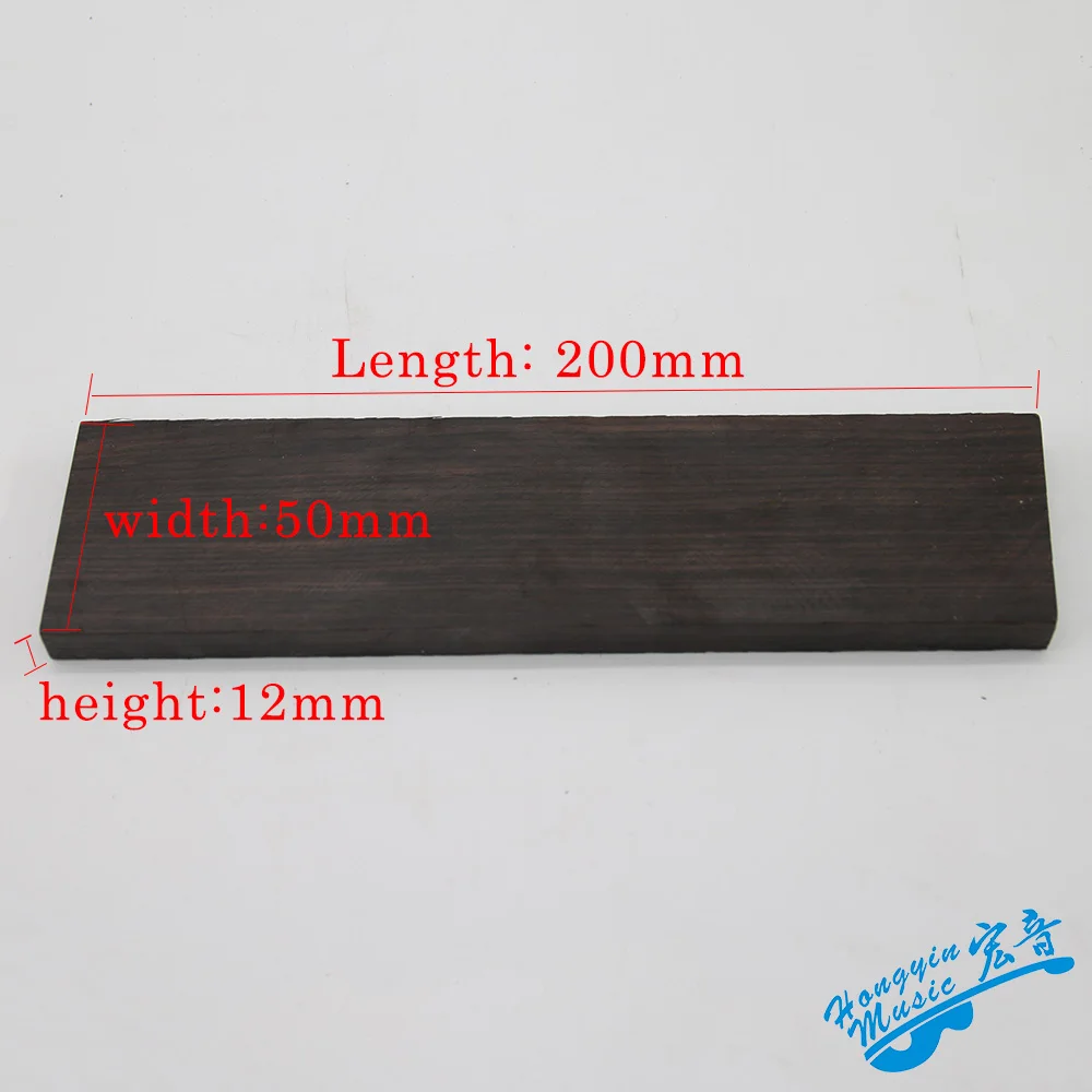 Mozambique Ebony Material For Guitar Bridge High Quality African Blackwood Guitar Accessories Raw Materials 20*5*1.2cm