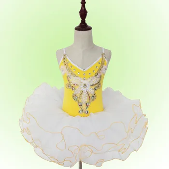 

2017 Children Professional Ballet Costume Tutu Ballerina Paillette Decoration Dance Clothes Puff Skirt Costume Tutu Skirt Child