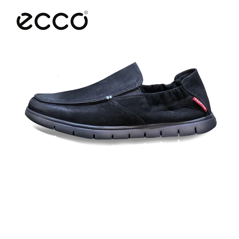 

Ecco Men Casual Genuine Leather Shoes Slip On Loafers Mens Flats Moccasins Shoes Italian Designer Shoes Male Driving Shoes
