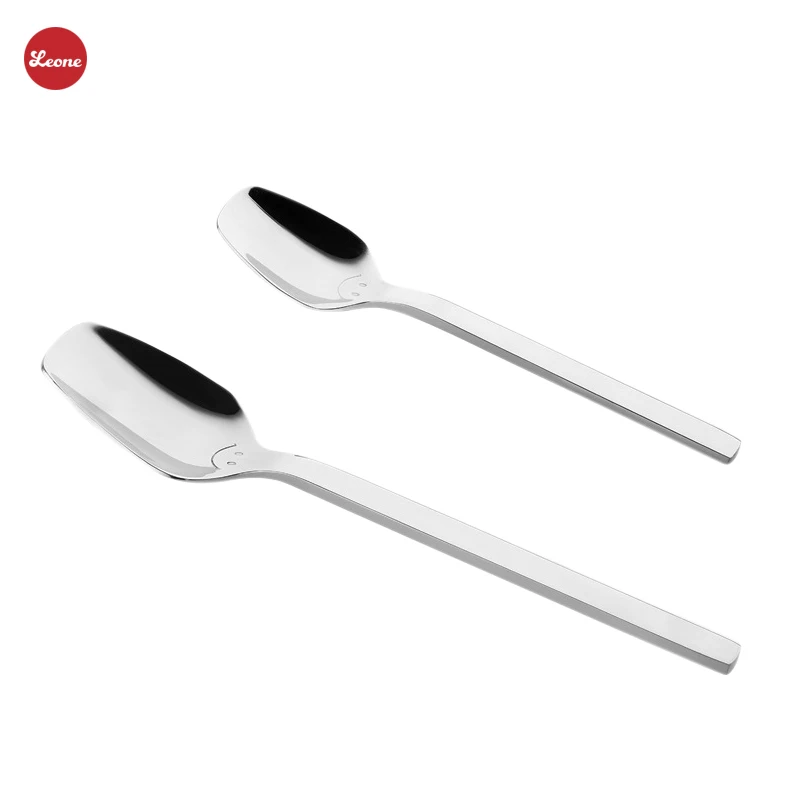 Quality Creative smiley Square spoons Tablespoon Adult kids soup coffee