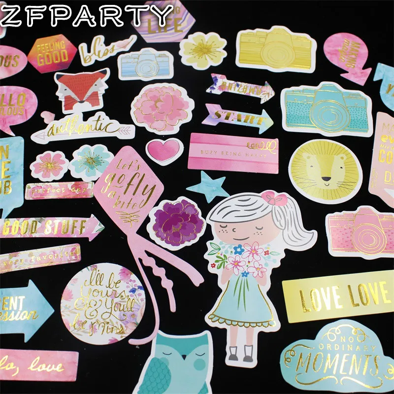 

ZFPARTY 50pc Love Cardstock Die Cuts for Scrapbooking Happy Planner/Card Making/Journaling Project