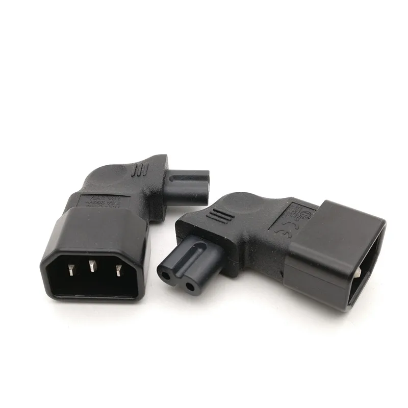 Переходник IEC 320 C14 C7 с прямым углом переходник на 3 контактного штекера 2